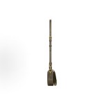 SAINT LAURENT YSL bronze metal hand-held crossbody single-shoulder bag for regular women in deep musk color